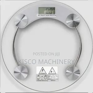 Weighing Bathroom Scale/Digital 180 Kg Round Glass Scale