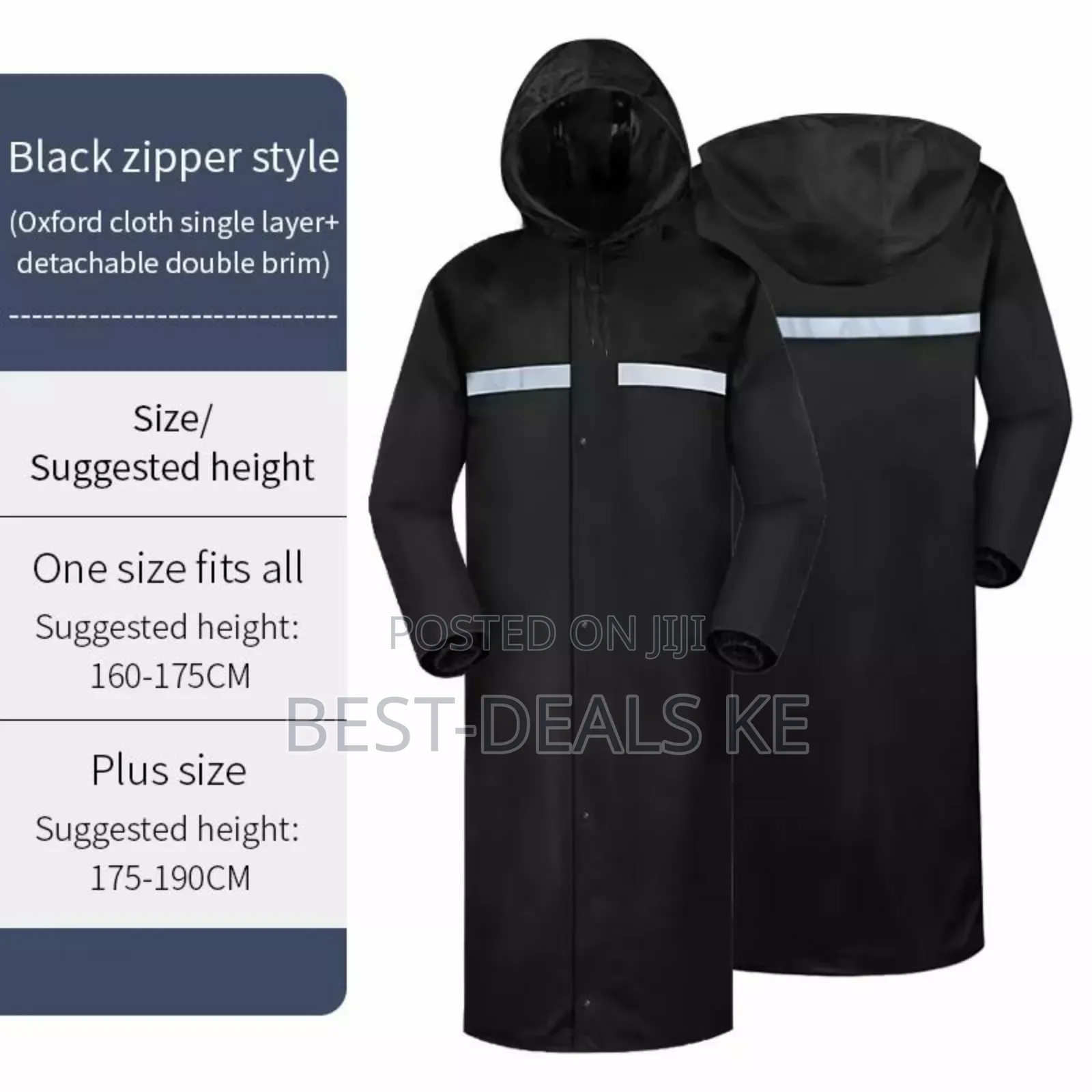 Rain Coat Black