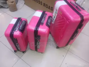 Fribe Hot Pink Spinner Suitcase – Durable Travel Trolley Bag