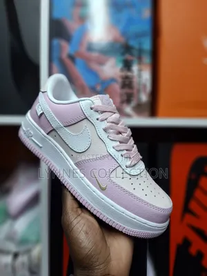 Nike Air Force/ 1 Pink Sneakers.