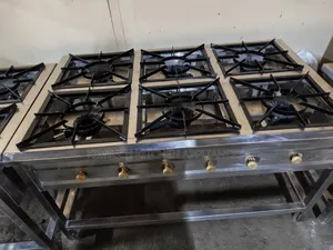 Stainless Steel 6-Burner Square Cooker