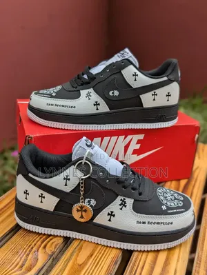 Nike Air Force 1 Chrome Hearts Black/White - Custom Street Sneakers