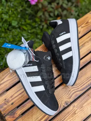 Adidas Campus Black/White Sneakers - Classic Streetwear Shoes