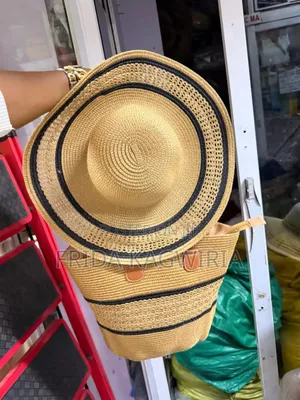 Matching Hat and Straw Bag