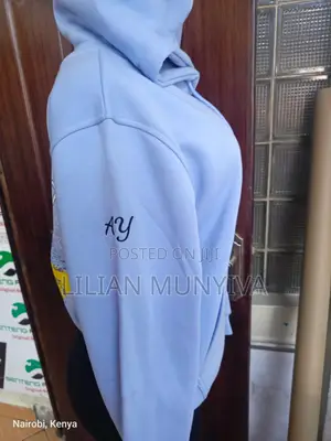 Customized Sky Blue Hoodie