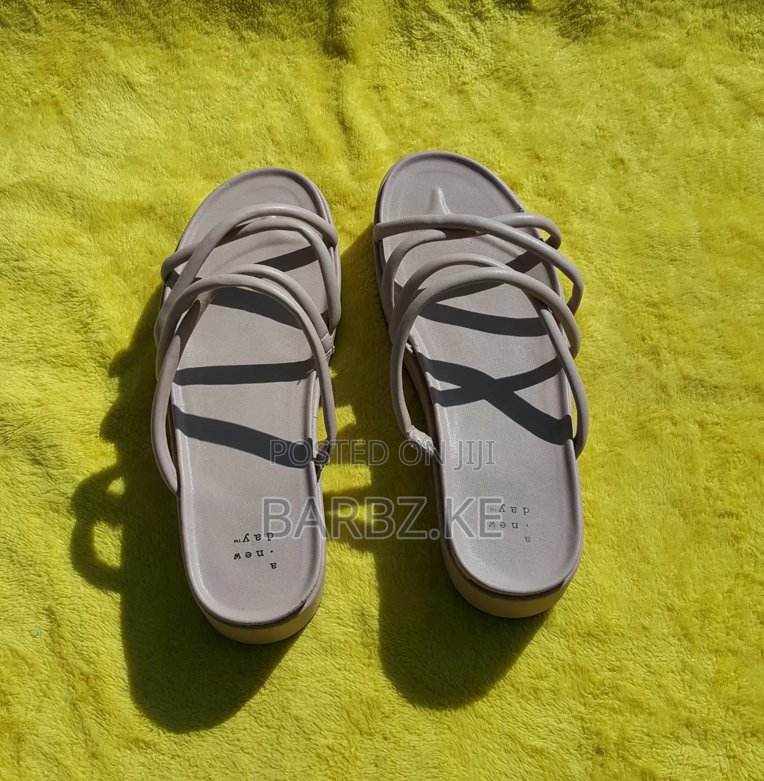 Beige Platform Sandals