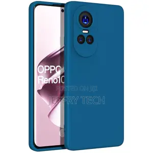 Oppo Reno 10 Silicone Case Cover - Blue, Shockproof, Ultra-Thin