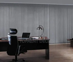 Light Grey,Wall to Wall Window Vertical Blinds