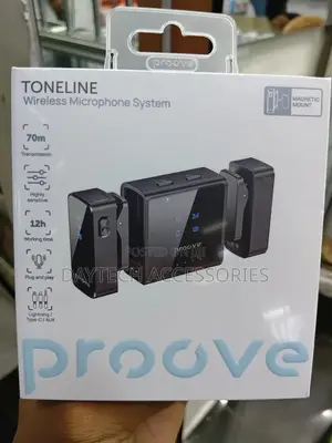The Proove Toneline Wireless Lavalier Microphone in Black
