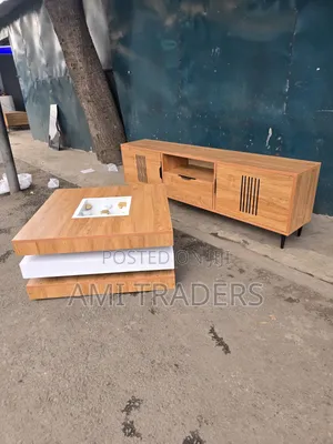 Tv Stand Coffe Table (Natural Made)