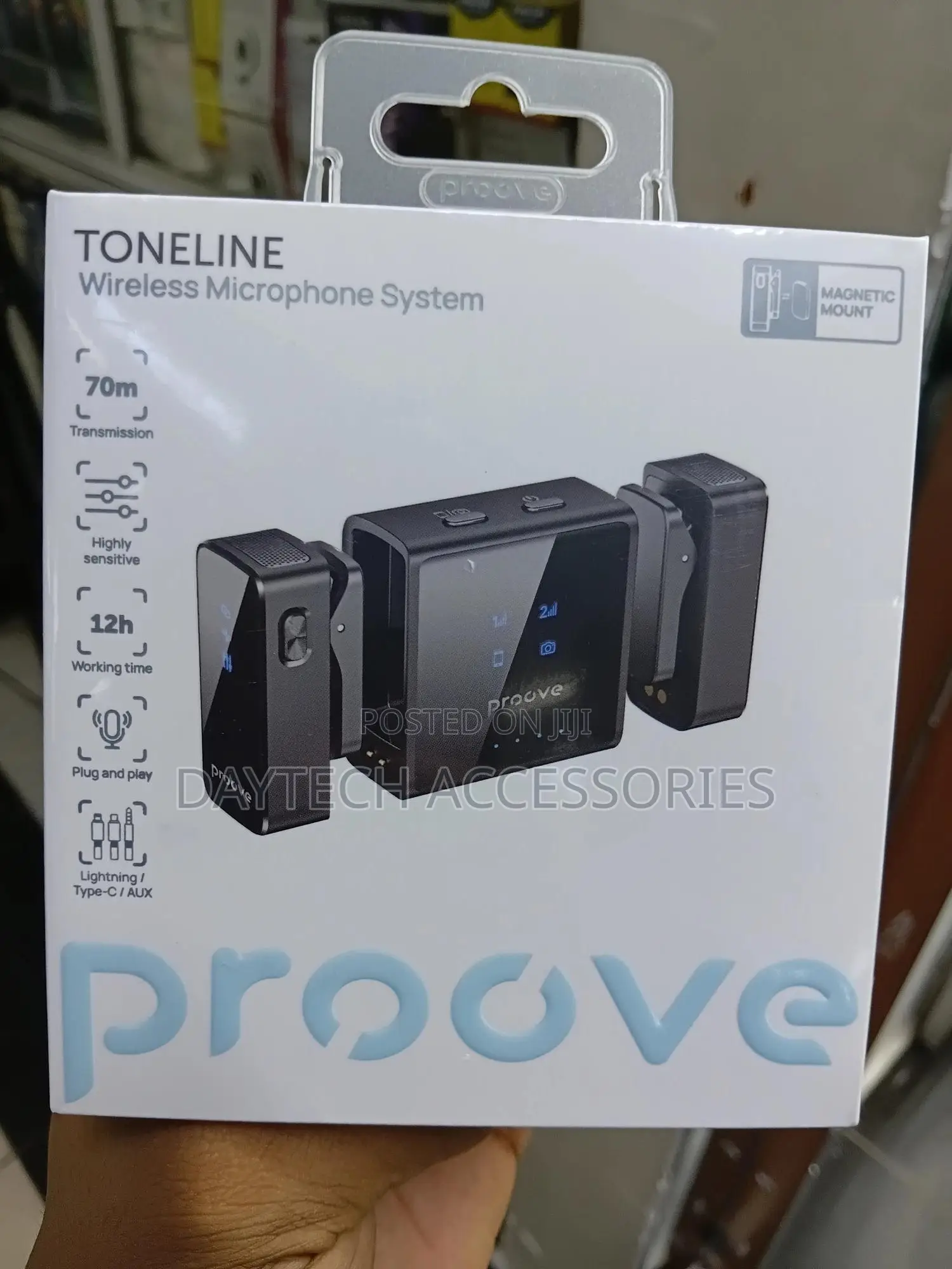 Wireless Lavalier Microphone Proove Toneline Black (Ptwm)