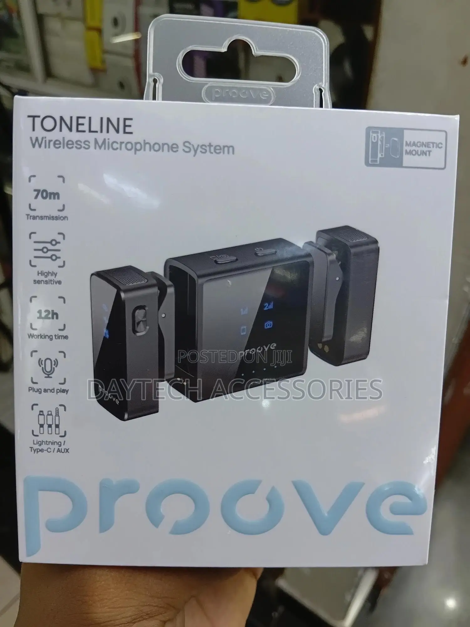 Wireless Lavalier Microphone Proove Toneline Black (Ptwm)