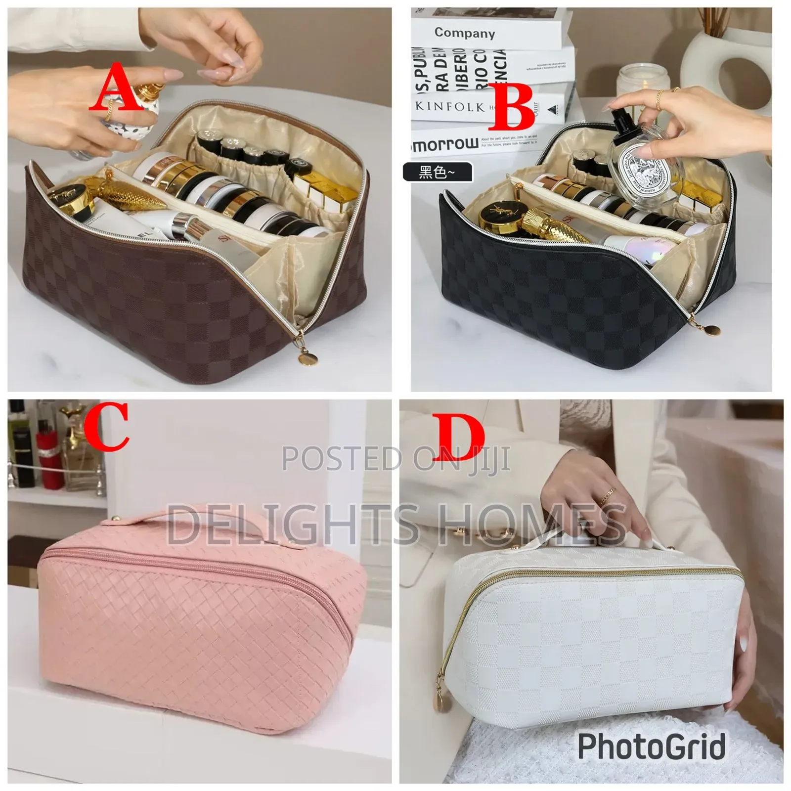 Plaid Make Up Bag-Ca