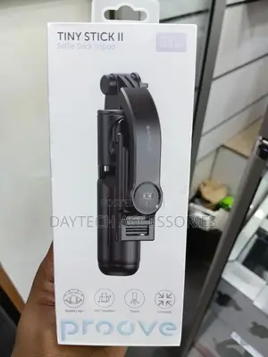 This Is a Proove Tiny Stick Ii Selfie Stick Tripod in Black.
