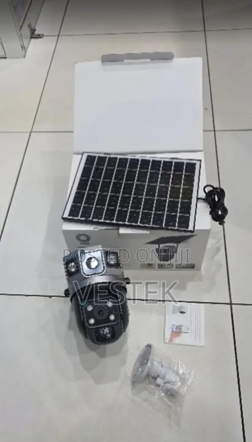 Dual Lens 4g Solar Security Camera With Two-Way Audio Motion Sensor
