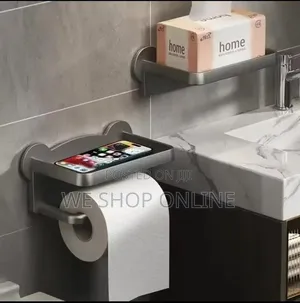 Punch Free Toilet Paper Holder