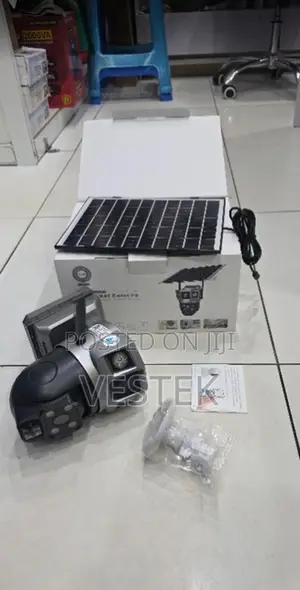 Waterproof Dual Lens Solar CCTV Camera With Motion Alerts
