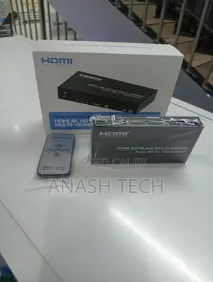 Hdmi 4 in 1 Out Quad Screen Splitter With Remote Control