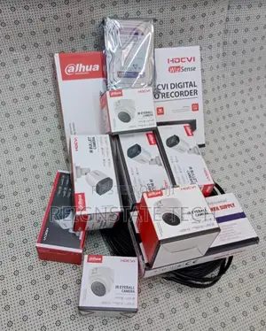 6 Dahua Surveillance Cameras Complete Installation Kit