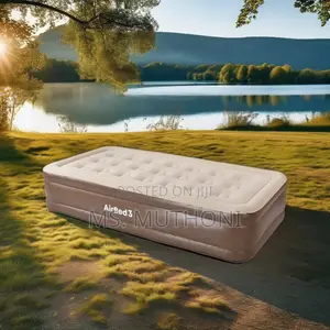 190*101*38 Cms*)Inflatable Airbed Mattress W/ Automatic in Built Pump