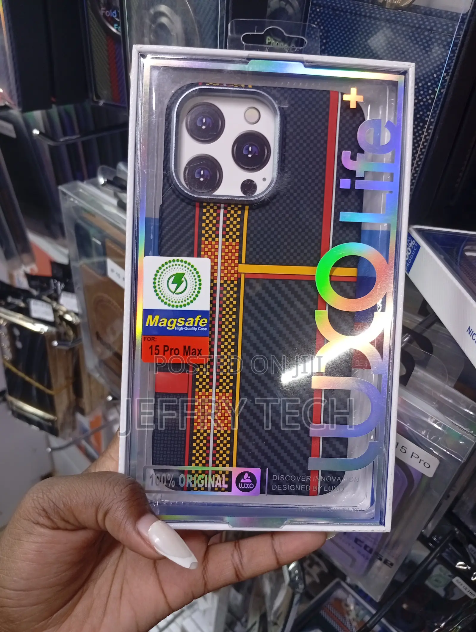 Luxo Life Protective Case Engineered for the iPhone 15 Pro Max.