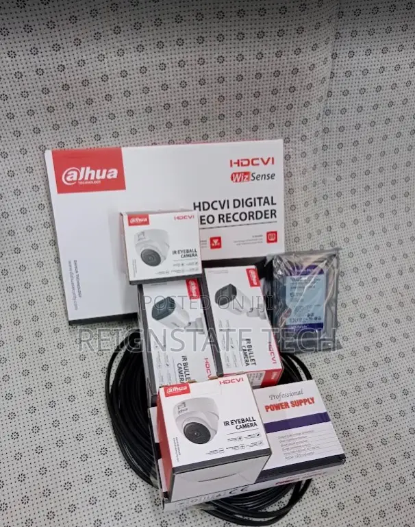 Dahua 8ch DVR Kit- 1080p Cameras Full Security Package