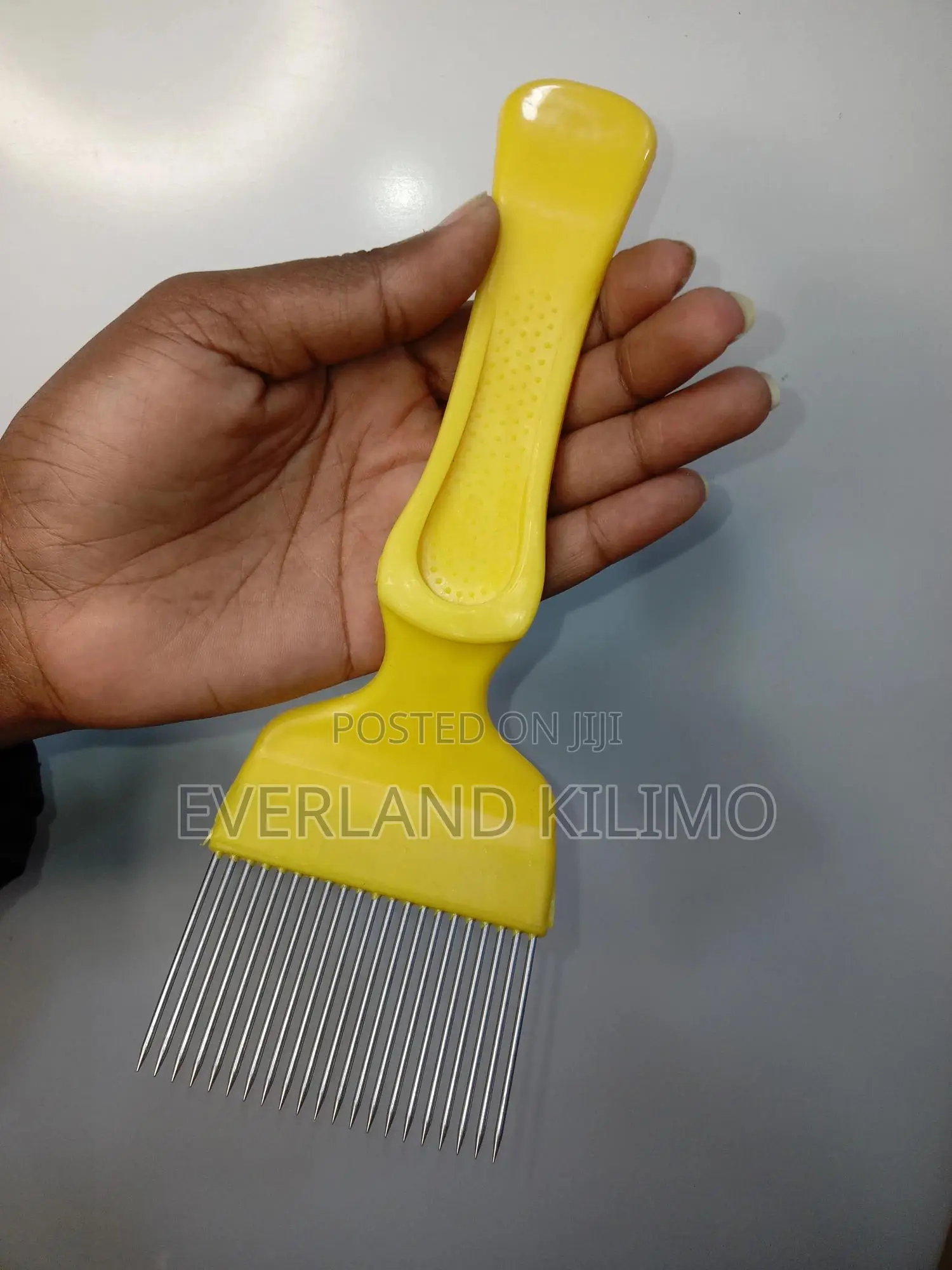Stainless Uncapping Fork - Yellow