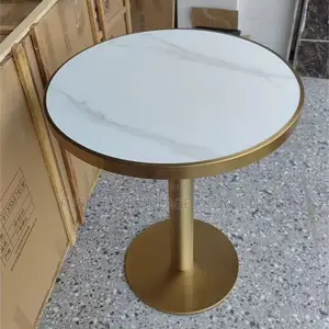 Round Shape Restaurant Dining Marble Table