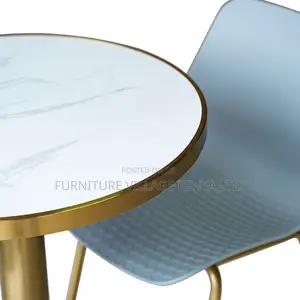 Round Shape Restaurant Dining Marble Table