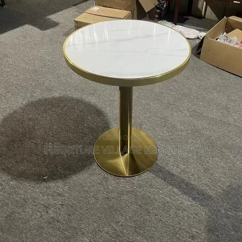 Round Shape Restaurant Dining Marble Table