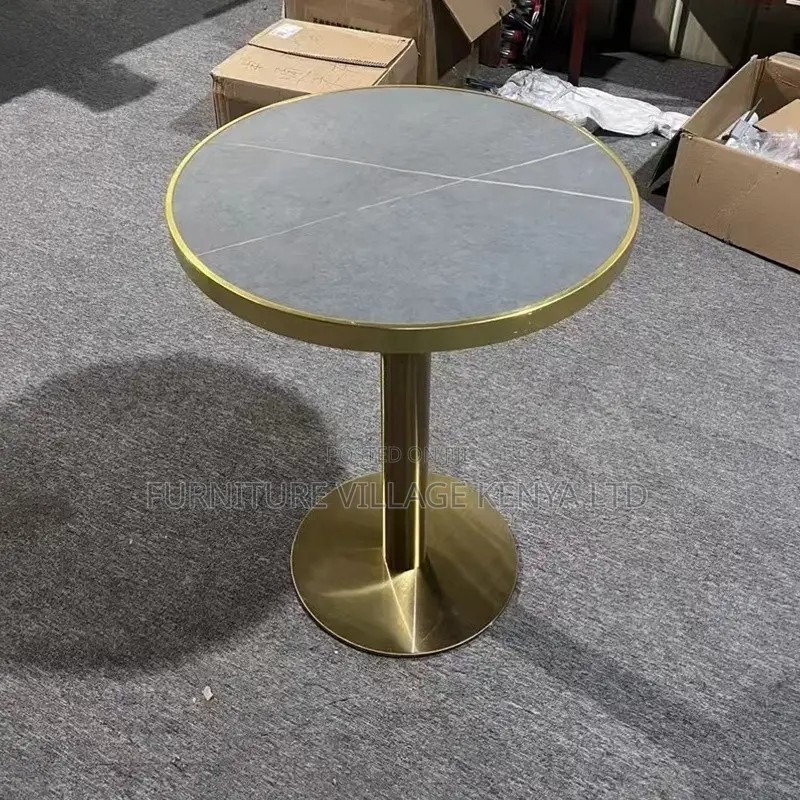 Round Shape Restaurant Dining Marble Table