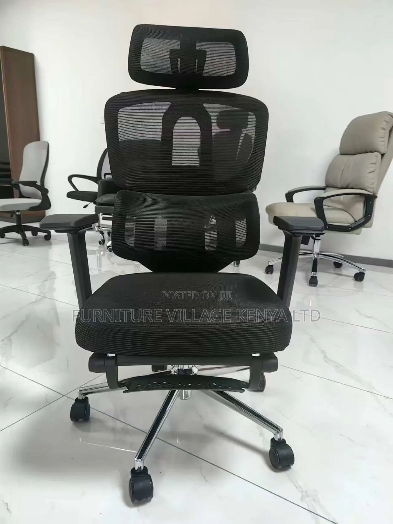 Orthopedic High Back Mesh Study Chair With Footrest