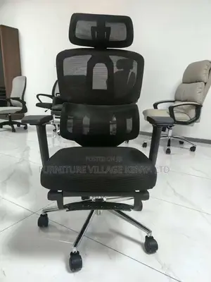 Orthopedic High Back Mesh Study Chair With Footrest