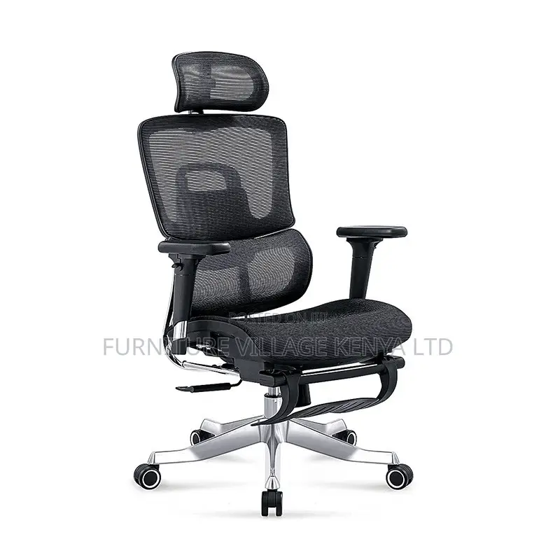 Orthopedic High Back Mesh Study Chair With Footrest