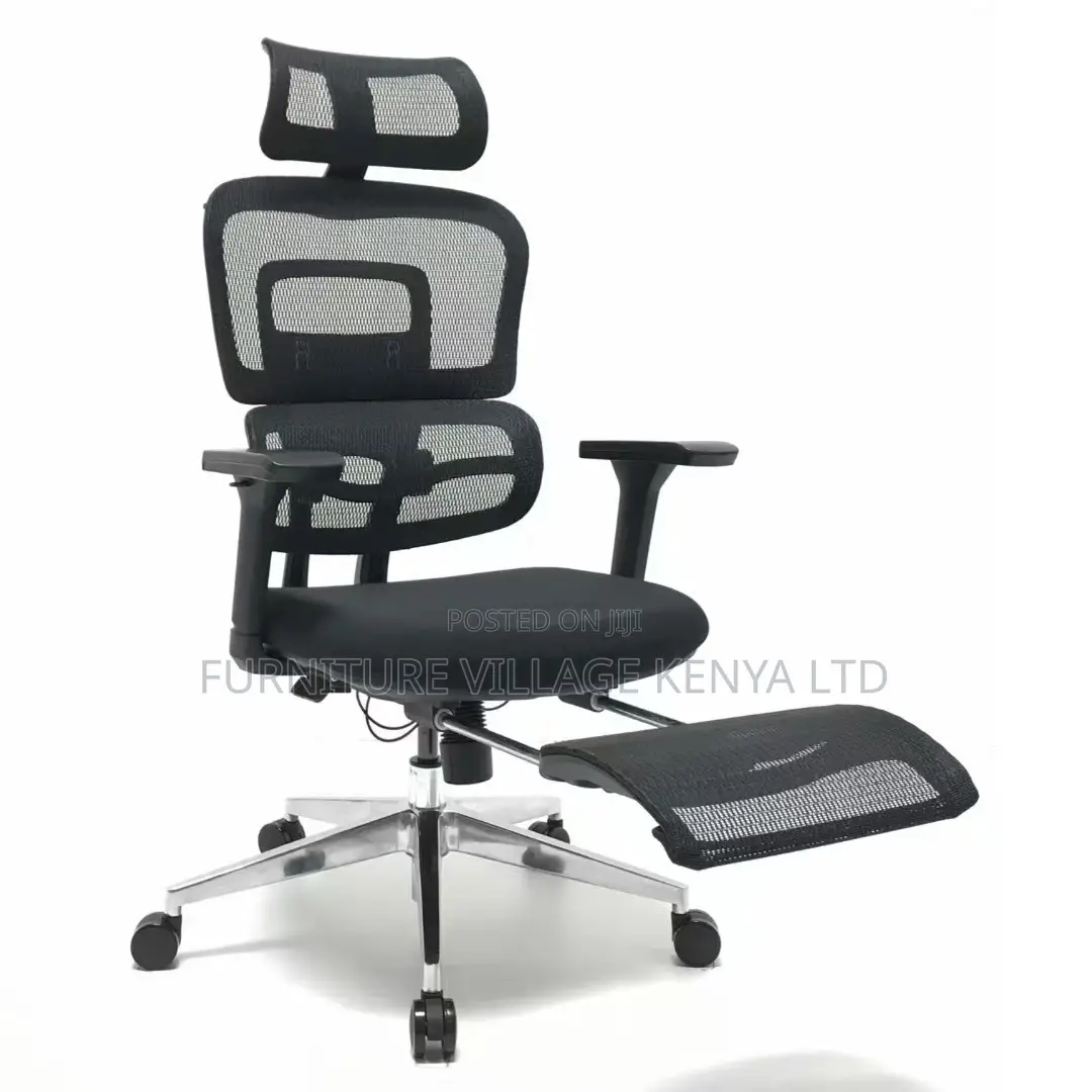 Orthopedic High Back Mesh Study Chair With Footrest