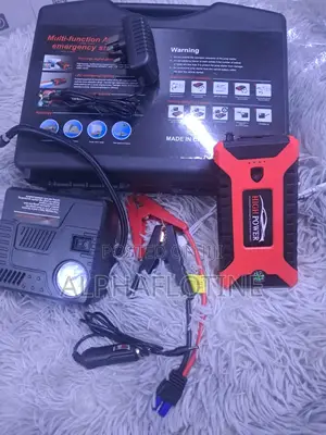 Rechargeable Car Jump Starter and Air Compressor Kit