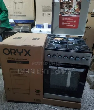 Mika Oryx Standing Cooker, 50cm X 60cm, 3 Gas Pool Jet Burner