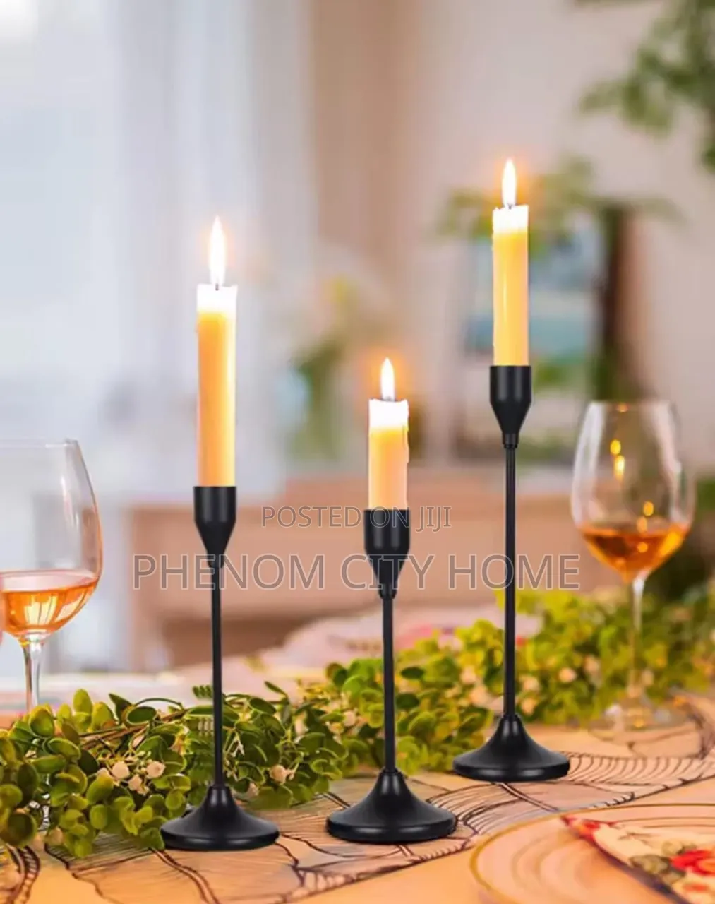 3 in 1 Metallic Candle Holders Available