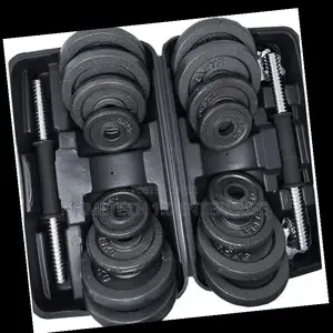 30kg Black Adjustable Dumbells