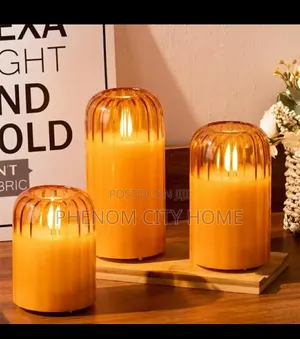3 in 1 Advanced Glass Led Decor Candles