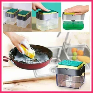 2in1 Liquid Soap Dispenser With Sponge