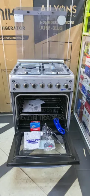 Ecomax Standing Cooker 60×60 3g + 1hp Electric Oven With Turbo Fan