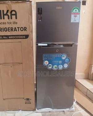 Mika 138 Litres Compact Double Door Fridge