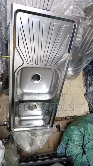 Double Bowl Single Drain 120*500 Kitchen Sink