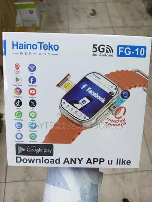 This Is a Hainoteko Fg-10 5g Android Smartwatch - Orange