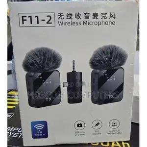 F11-2 3-in-1 Dual Wireless Microphone for iPhone, Phones Livestreaming