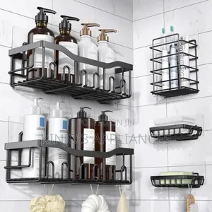 Shower Caddy Shelf/5in1 Bathroom Shelfs Wall Organizer