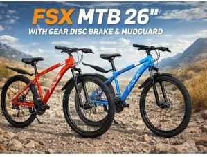 FSX MTB 26" Mountain Bikes With Gear Disc Brakes