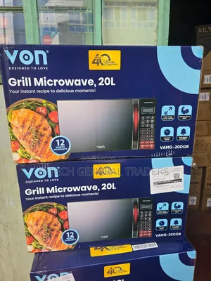 Von 20l Grill Digital Microwave Oven (1 Year Warranty)