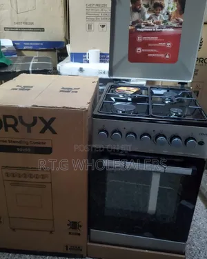 Oryx 50x60 Standing Cooker 3gas + Electric Oven